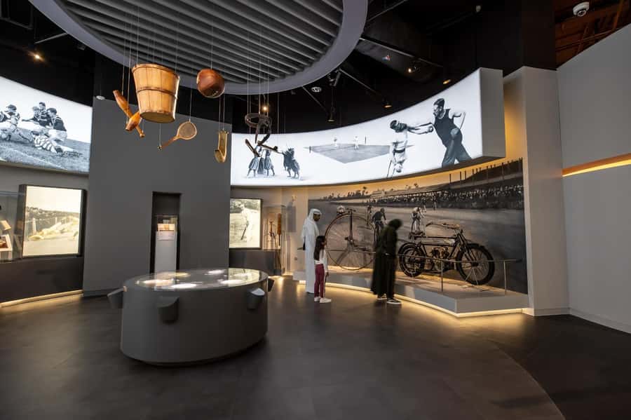 3-2-1 Qatar Olympic and Sports Museum: Admission Ticket - The Olympic rings begin the visit