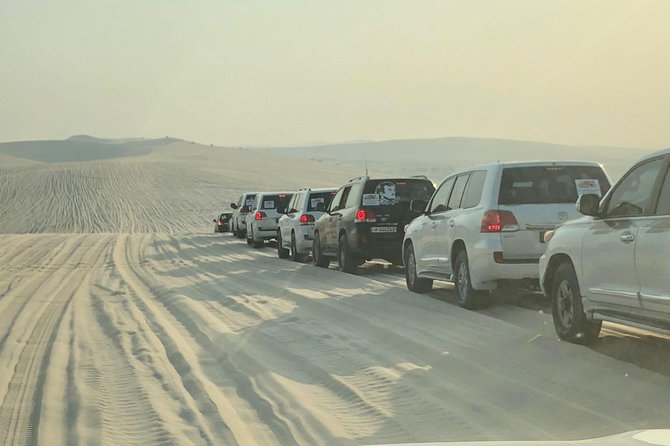 4 Hour Desert Safari, Camel Ride & Inland Sea Beach - The drive from Doha to the sand