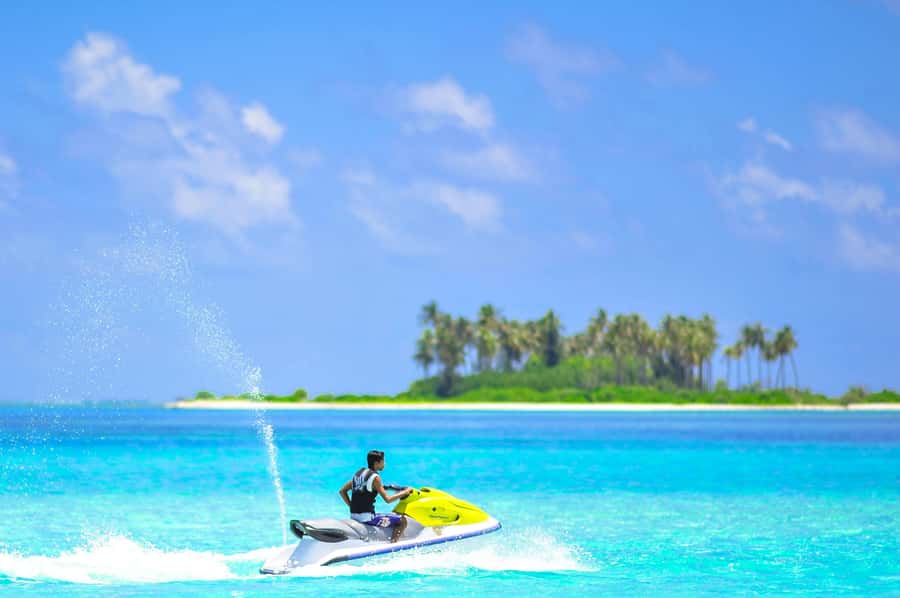 Arabian Sunset Jet Ski Tour – Waves Under the Orange Sky - Speed and sunset on the Arabian Gulf