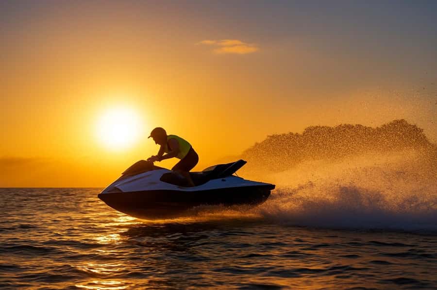 Arabian Sunset Jet Ski Tour – Waves Under the Orange Sky - What the $75 price really covers