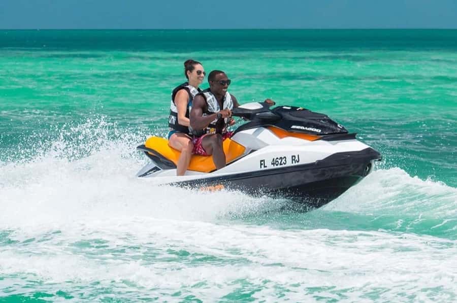 Arabian Sunset Jet Ski Tour – Waves Under the Orange Sky - Getting ready at the waterfront