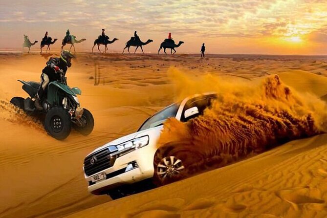 City Tour and Desert Safari with Camel Ride and Sand Boarding - Sealine Beach brings sandboarding and wide views