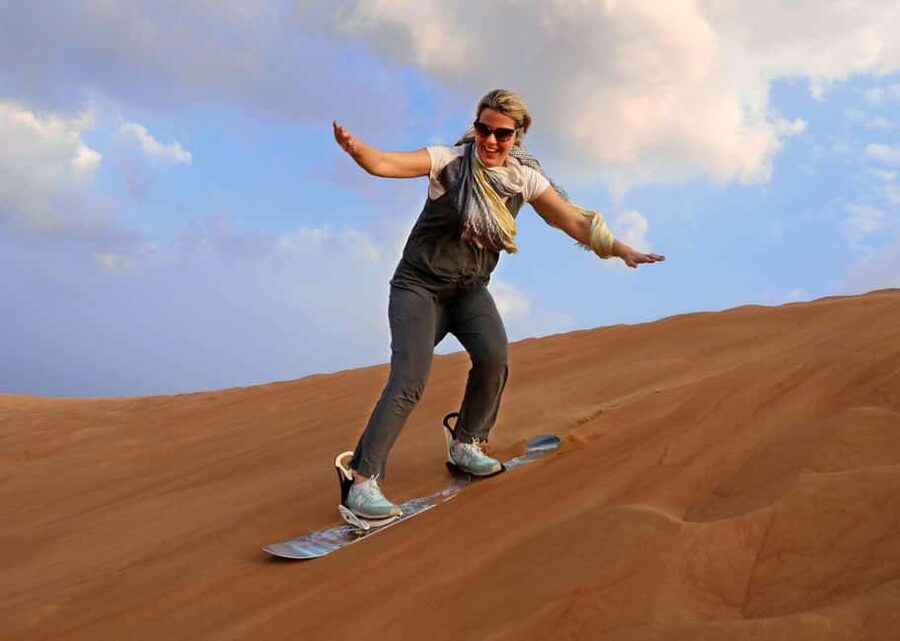 Desert Safari Dubai with Camel Ride, Sandboarding & Dinner - A short camel ride and a step back in time