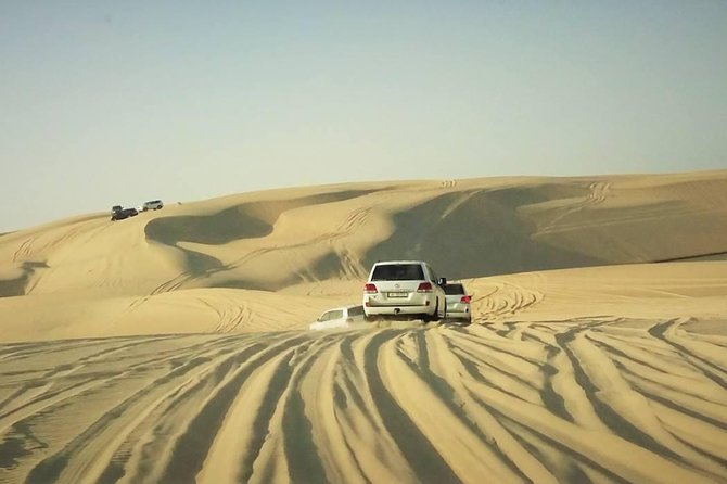 Desert safari, Dune bashing, sandboarding, camel, ATV Option - Dune bashing is the main event