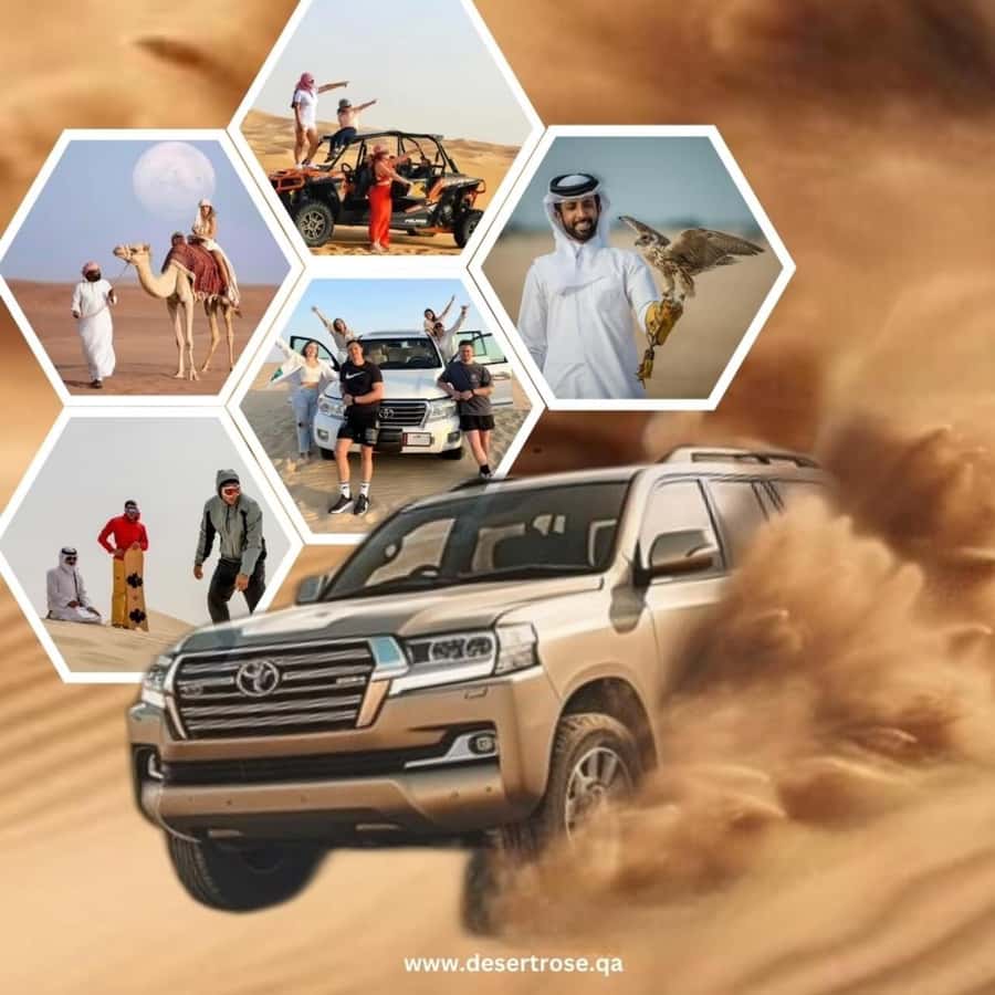 Desert Safari, Dunes Ride, Sand Boarding & Inland Sea Tour - Sandboarding from the viewpoint
