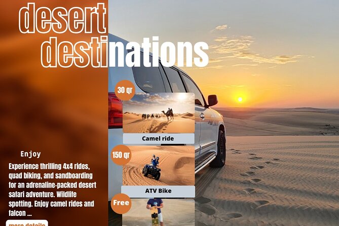 Desert Safari Qatar - Sand skiing and Bedouin-style refreshments