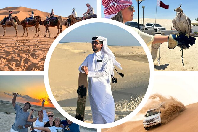 Desert Safari Qatar - Dune bashing across steep sand
