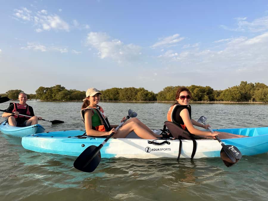 Discover Purple Island | Guided Mangrove Kayaking Experience - Arriving at the AquaSports Qatar camp