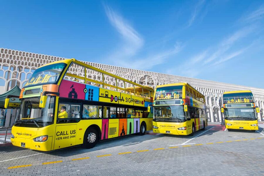 Doha: 24-Hour Hop-On Hop-Off Bus Ticket with Audio Guide - Audio guide, staff, and onboard comfort