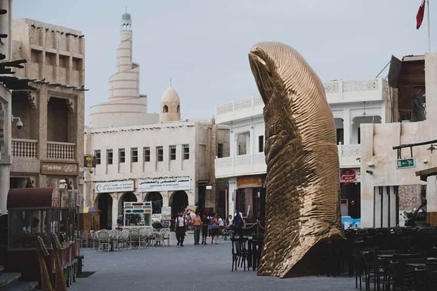 Doha: 4-Hour Doha City Transit Tour from Airport or Hotel - Doha Corniche: skyline photographs beside the Gulf
