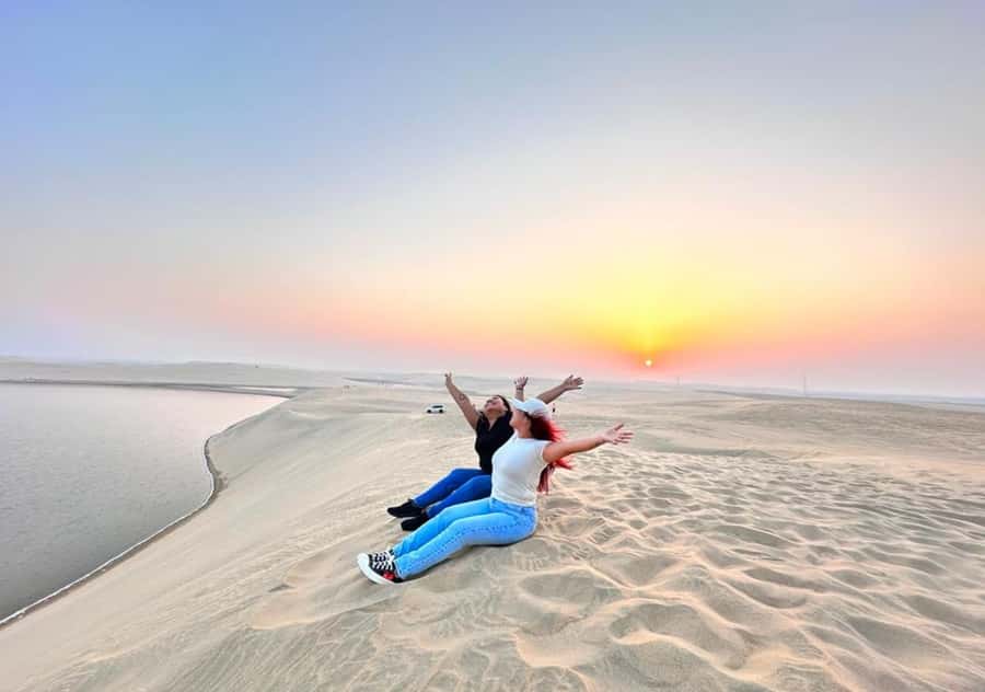 Doha Activities: Desert Safari, Dune Bashing & Inland Sea - The camel stop is traditional, but not included