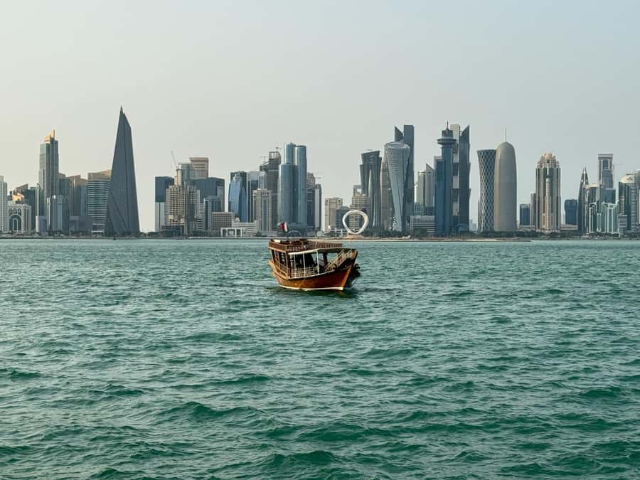 Doha City Attraction & Dhow Boat Ride (Doha Panoramic Tour) - The Pearl-Qatar finishes with a polished waterfront view