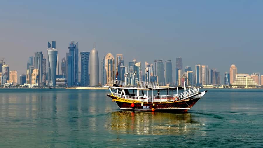 Doha: City Highlights Tour and Traditional Dhow Boat Cruise - Katara Cultural Village, one hour of architecture and art