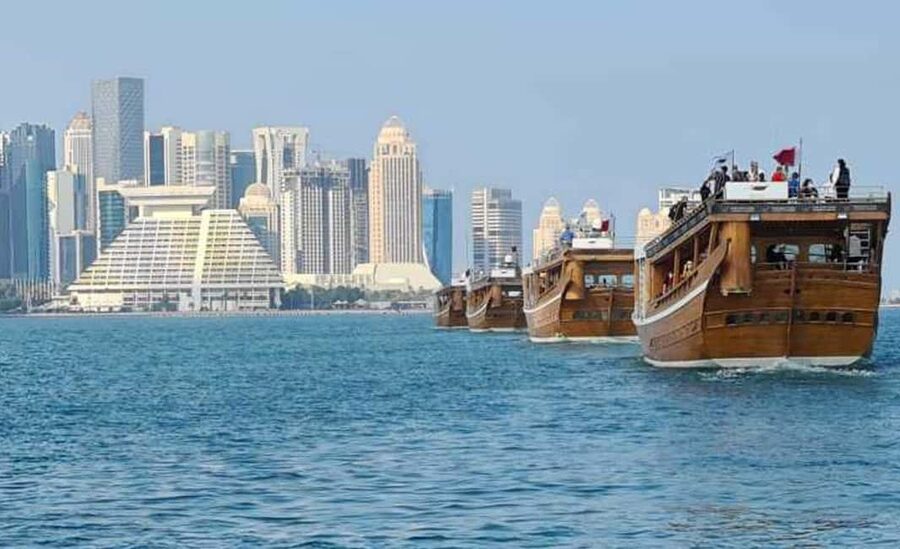 Doha City Tour & Dhow Boat AIDA/MSC/COSTA/CRUISE Passenger - The Corniche and the first look at West Bay