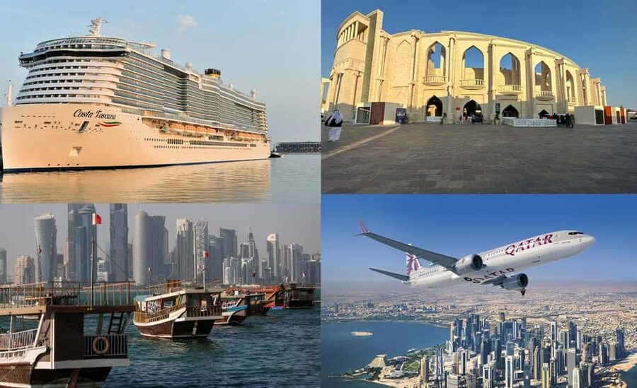 Doha City Tour & Dhow Boat AIDA/MSC/COSTA/CRUISE Passenger - Starting at Souq Waqif, Doha’s old market quarter
