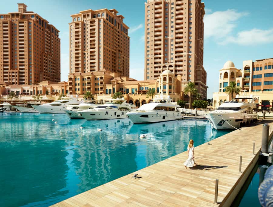 Doha: Combo City Tour, Souq Waqif & 4WD Desert Safari - The Pearl Qatar and its polished waterfront