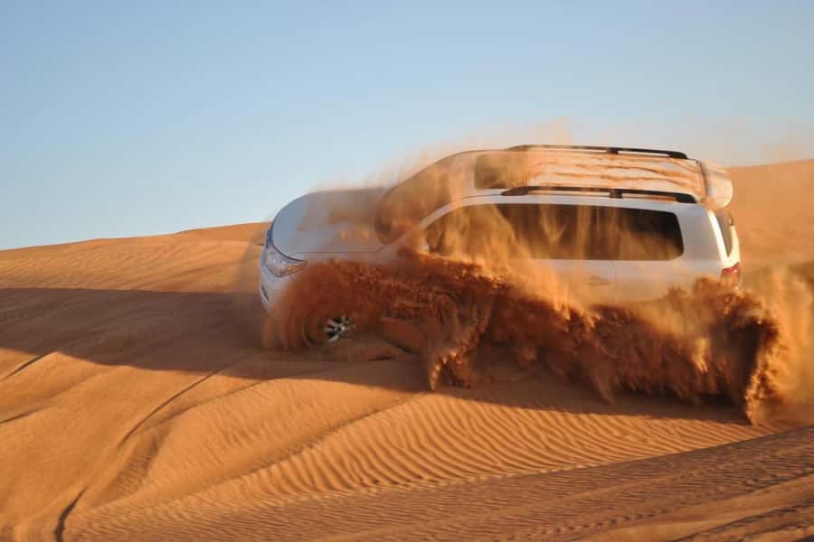 Doha: Desert 4x4, ATV/Quad, Camels, Sandboarding, Inland sea - Sealine Beach, where the road gives way to sand
