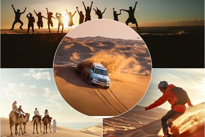 Doha Desert Excursion Dune Bashing Sandboarding Camel Ride - Key points before you book