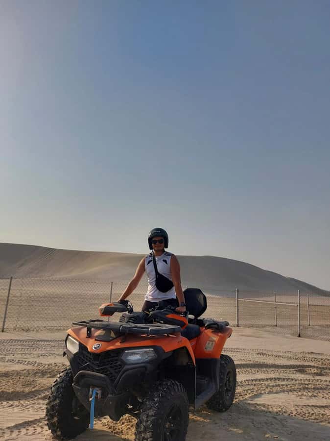 DOHA: Desert safari +Dune Bashing, Camel ride & Quad bikes - Khor Al Adeid and the Saudi-Qatari border view