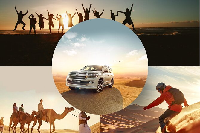 Doha Desert Safari Dune Bashing Camel Ride Sandboarding - Key points at a glance