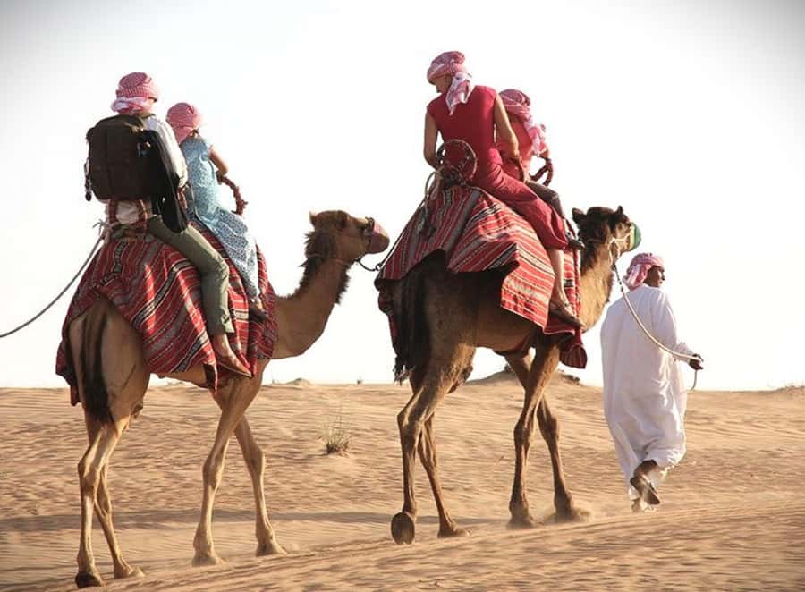 Doha: Desert Safari, Dune Bashing, Sandboarding, Camel Ride - The first run of dune bashing