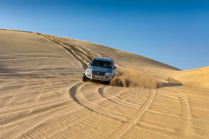 Doha Desert Safari: Dunebashing, Camel, Sandboarding & Inland Sea - The Inland Sea and the Qatar-Saudi border