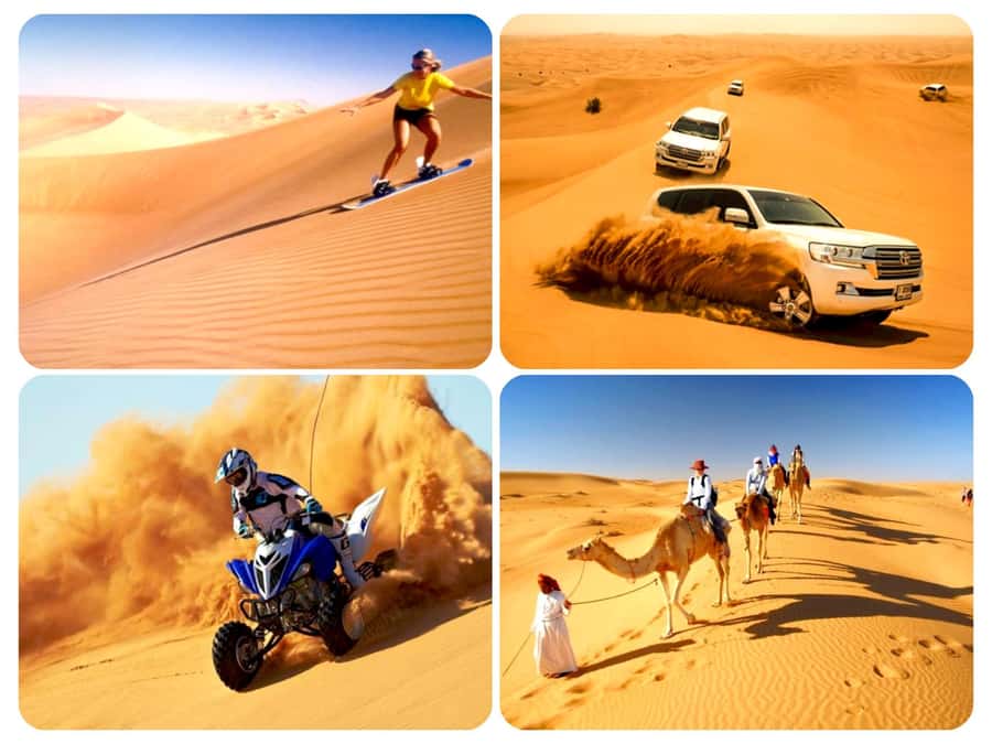 Doha: Desert Safari, Quad Biking, Sand Boarding & Camel Ride - The Inland Sea near Saudi Arabia