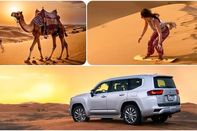 Doha: Desert Safari, Sand Boarding, Camel Ride & Inland Sea - Sealine Beach and the first taste of desert life