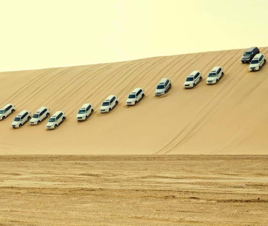 Doha: Desert Safari with Camel Ride and Quad Bike and Buggy - Driving a quad bike through the dunes