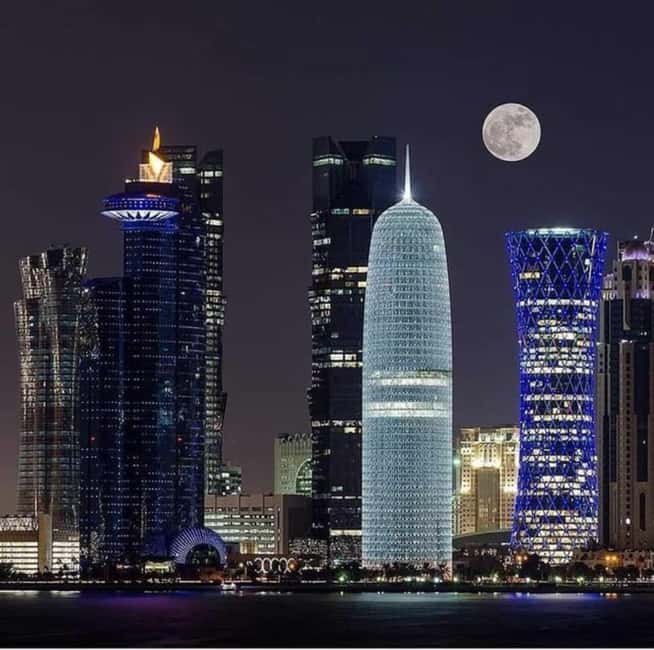 Doha: Doha Night City Tour from Hotel or Airport pickup - The Pearl-Qatar and its marina views