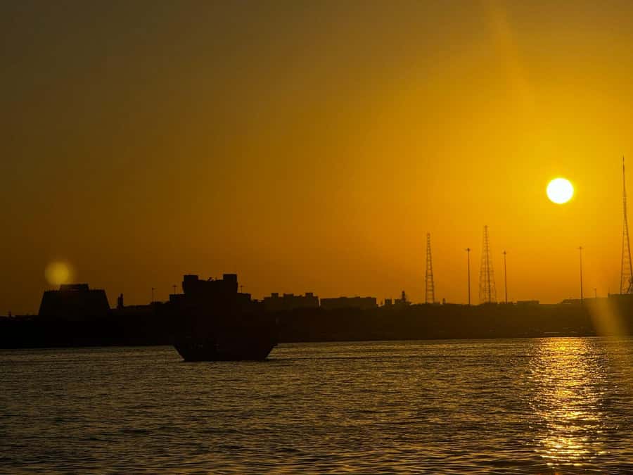 Doha: Evening Dhow Cruise with Panoramic Skyline Views - Meeting at Costa Coffee beside Burj Doha