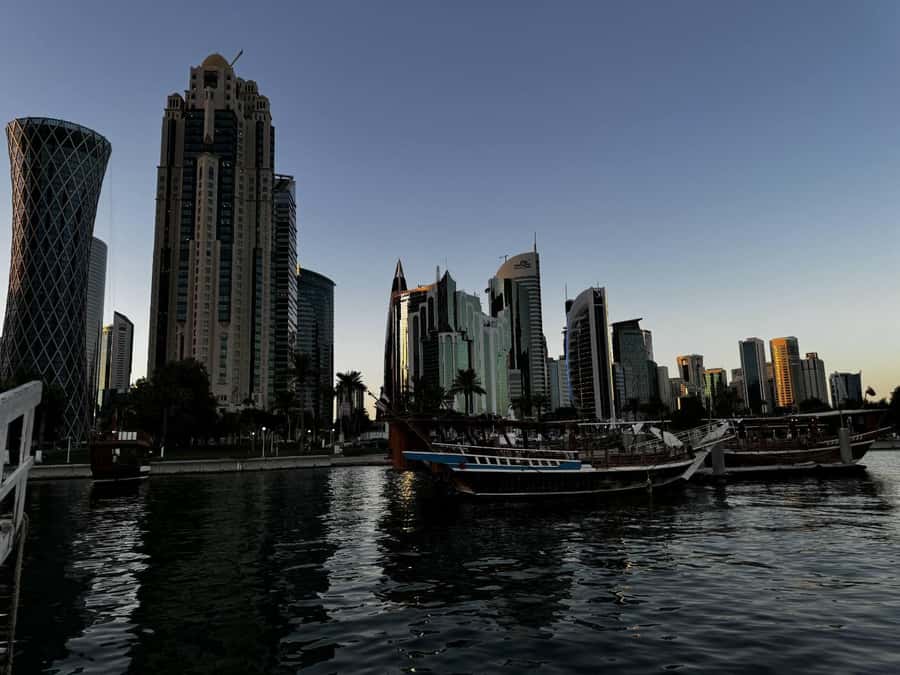 Doha: Evening Dhow Cruise with Panoramic Skyline Views - The Corniche and the first city views