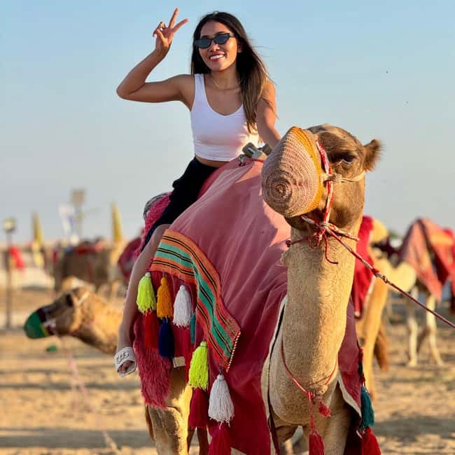 Doha: Family Desert Safari with Camel and Dune Ride - Khor Al Udaid: sandboarding and beach time