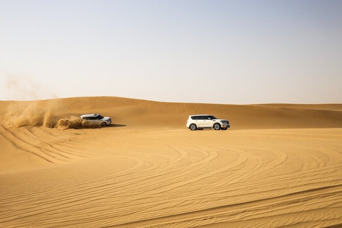 Doha Golden Dune Safari | Dune Bashing| Sandboarding| Inland sea - Camels, falcons, and the cultural side