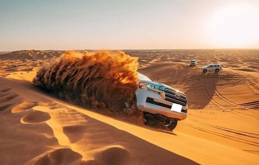 Doha: Half Day Layover Desert Safari, Camel Ride, SandBoard - Dune bashing in a 4WD