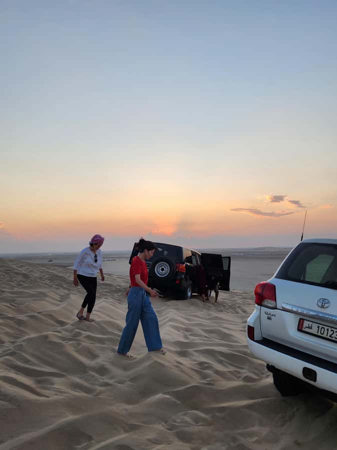Doha: inland sea Tour With Dune Bashing &Sandboarding fun - Khor al Adaid, where desert meets sea