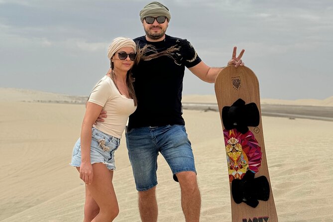 Doha: Luxury Desert Safari, Quad Bike & Sandboarding - The Inland Sea and the view toward Saudi Arabia
