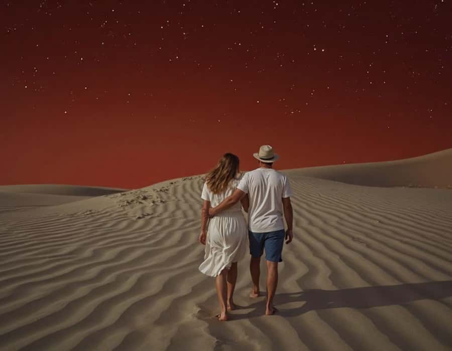 Doha : Night Desert Safari with Dune Bashing & Stargazing - Stargazing under Qatar’s night sky