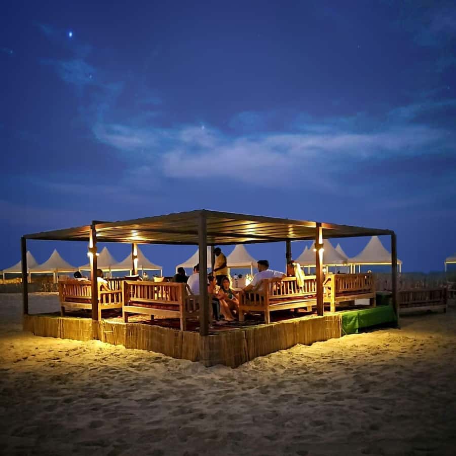 Doha: Night DesertSafari DuneBashing Sandboarding CamelRide - A moonlit photo stop away from city lights
