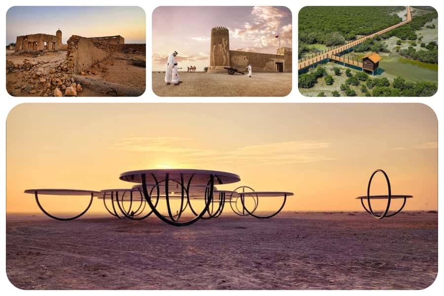 Doha: North Qatar Tour, Mangroves, & Zubara Fort and purple - Why North Qatar is worth your time