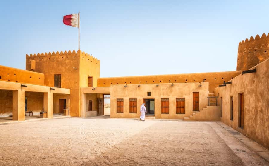 Doha North Qatar Tour Zubara Fort, Mangroves, Jumail Village - Al Khor harbor and the boat repair yard