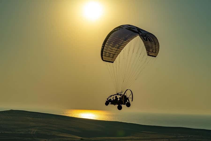 Doha: Paratrike Air Tour with Hotel Pickup and Drop-off - From Doha to the Sealine activity site