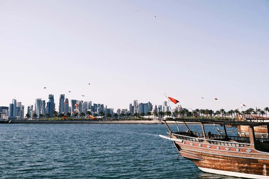 Doha: Private City Tour with Free Dhow Boat Cruise Ride - National Museum of Qatar: one hour with a major landmark