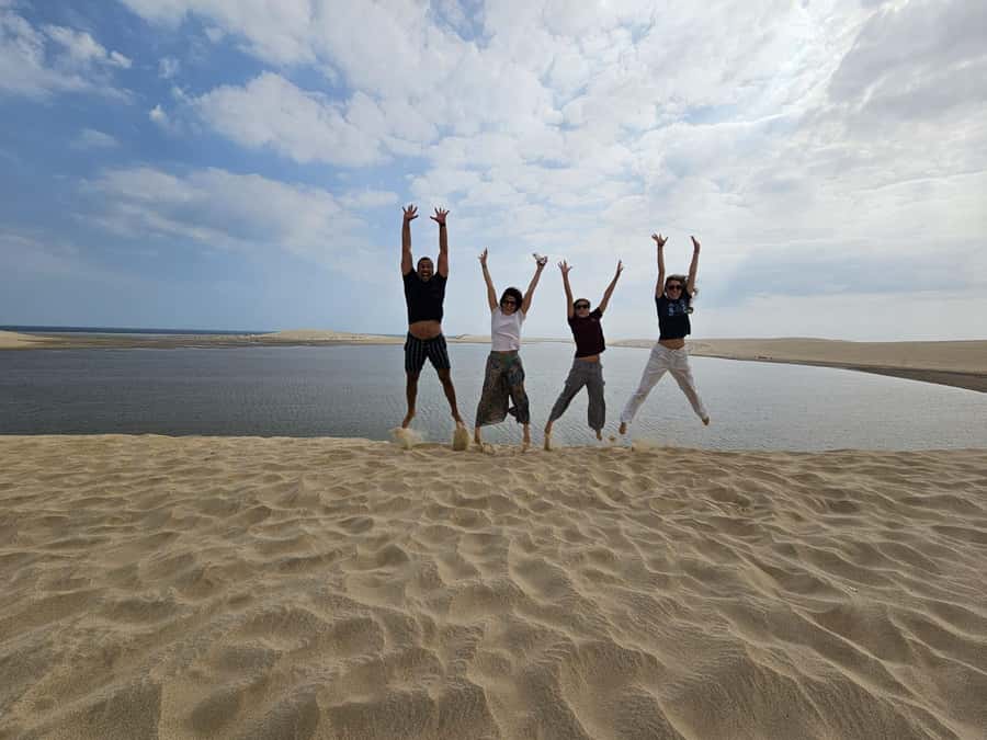 Doha:Private Desert Safari, Falcon, Sandboarding,inland sea - Sealine Beach Resort and the first desert stop