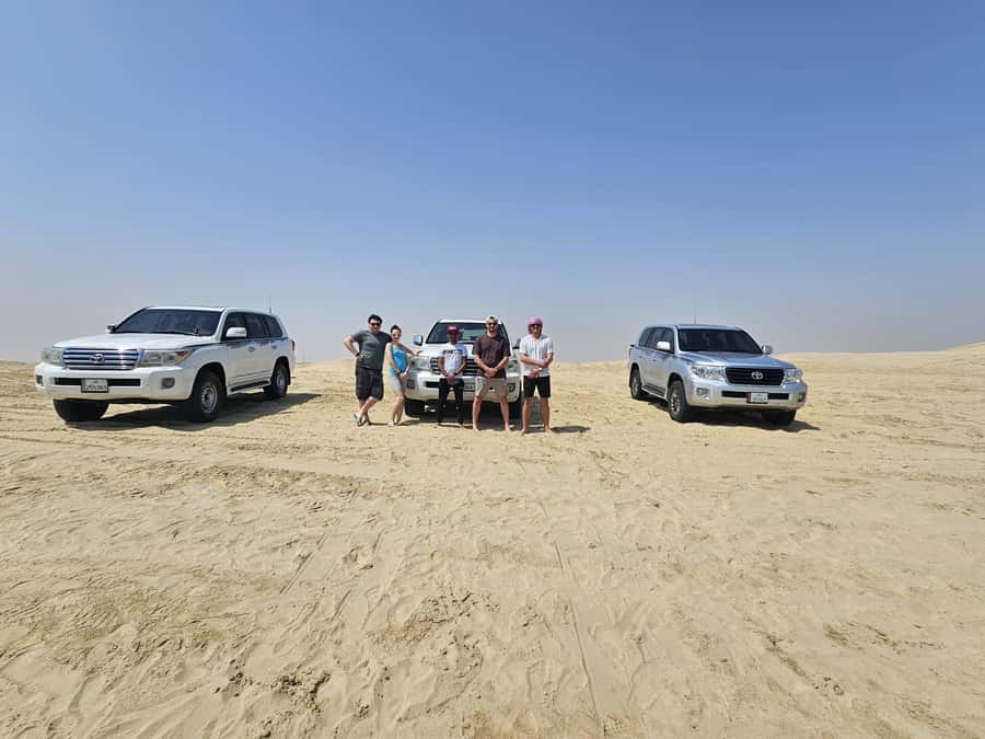 Doha:Private Desert Safari, Falcon, Sandboarding,inland sea - Sandboarding, with one detail worth checking