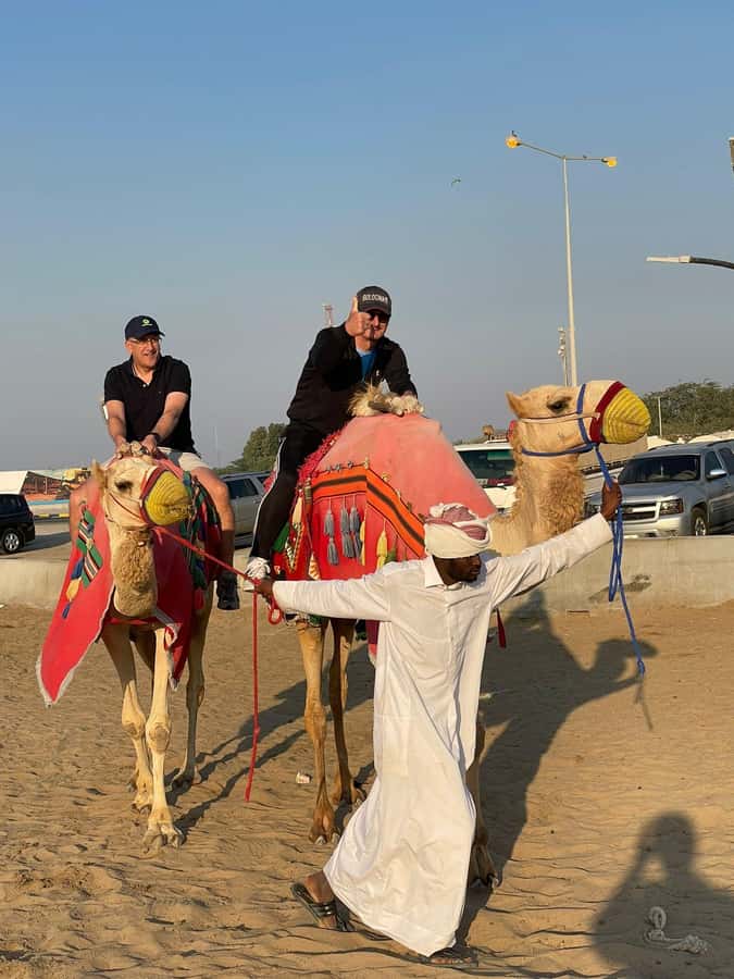 Doha Private Desert Safari, inland sea, sand boarding - Sandboarding on the Sealine dunes
