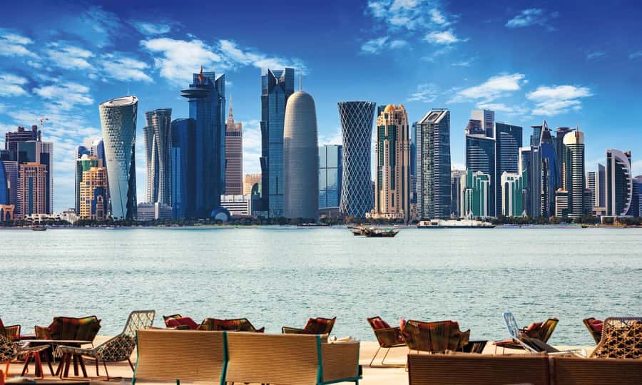 Doha : Private Full-day Combo City Tour & Desert Safari - The Pearl shows Doha’s polished waterfront side