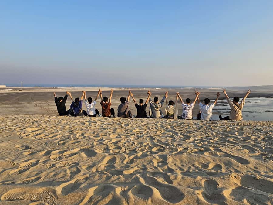 Doha Qatar: Airport Layover or Transfer Desert Safari. - Dune bashing across Qatar’s golden sand