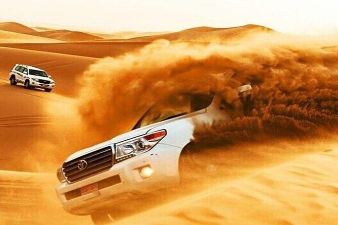 Doha Qatar ATV Quad Bike Buggy Desert Adventure and Camel Ride - Reaching the Inland Sea at Khor Al Adaid