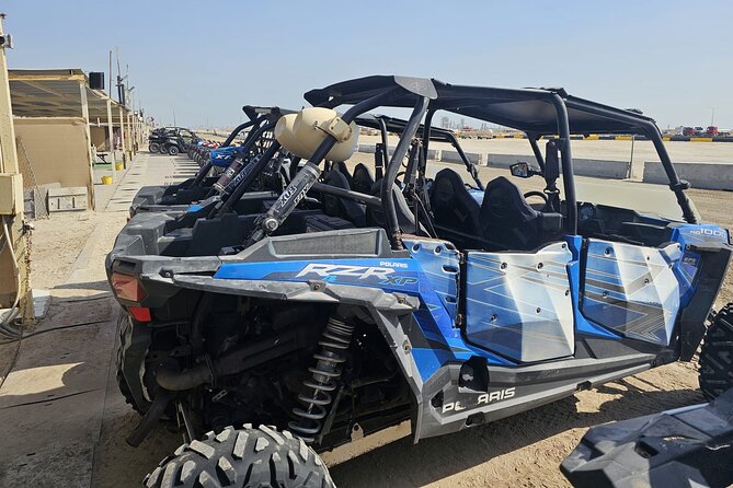 Doha Qatar ATV Quad Bike Buggy Dune Bashing and Camel Ride - The Inland Sea adds real scale